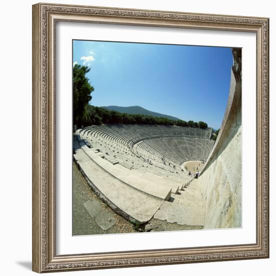 Theatre at the Archaeological Site of Epidavros, UNESCO World Heritage Site, Greece, Europe-Tony Gervis-Framed Photographic Print