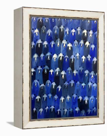 Theatre (Blue Bears at the Theatre), 2016-Holly Frean-Framed Premier Image Canvas