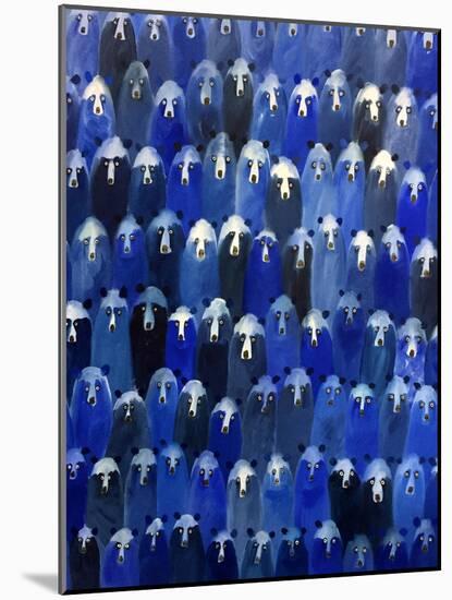 Theatre (Blue Bears at the Theatre), 2016-Holly Frean-Mounted Giclee Print