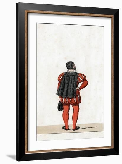 Theatre Costume Design for Shakespeare's Play, Henry VIII, 19th Century-null-Framed Giclee Print