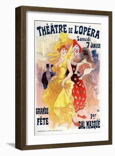 Théatre De L'Opéra, Bal Masqué, 1898-1899-Jules Chéret-Framed Giclee Print