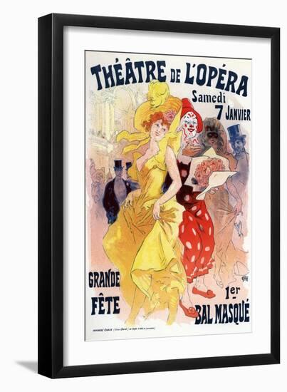 Théatre De L'Opéra, Bal Masqué, 1898-1899-Jules Chéret-Framed Giclee Print