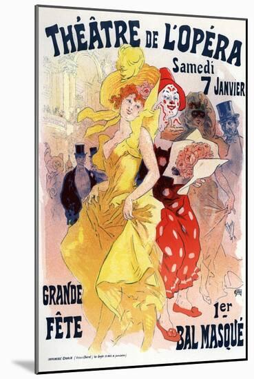 Théatre De L'Opéra, Bal Masqué, 1898-1899-Jules Chéret-Mounted Giclee Print