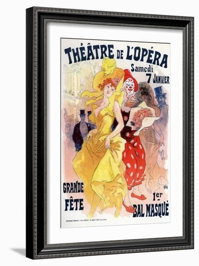 Théatre De L'Opéra, Bal Masqué, 1898-1899-Jules Chéret-Framed Giclee Print