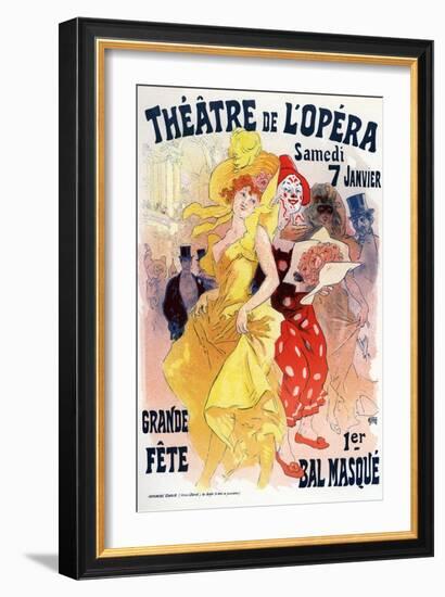 Théatre De L'Opéra, Bal Masqué, 1898-1899-Jules Chéret-Framed Giclee Print