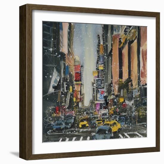 Theatre District, New York-Susan Brown-Framed Giclee Print