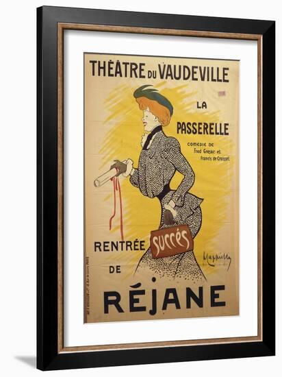 Theatre Du Vaudeville: La Passerelle-null-Framed Giclee Print