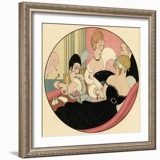 Theatre from a Box 1916-Gerda Wegener-Framed Art Print