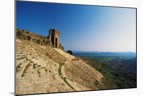 Theatre in Pergamon, Turkey, Hellenistic Civilization, 3rd Century BC-null-Mounted Giclee Print