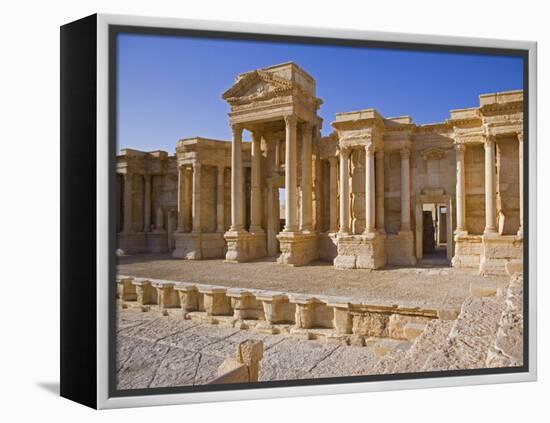 Theatre in the Spectacular Ruined City of Palmyra, Syria-Julian Love-Framed Premier Image Canvas