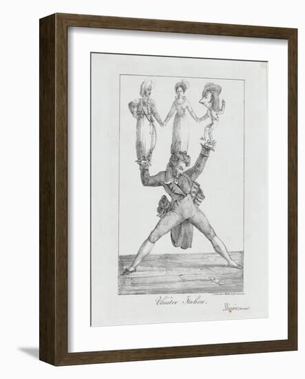 Théâtre italien :lithographie, un seul état-Eugene Delacroix-Framed Giclee Print