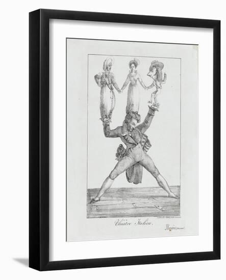 Théâtre italien :lithographie, un seul état-Eugene Delacroix-Framed Giclee Print