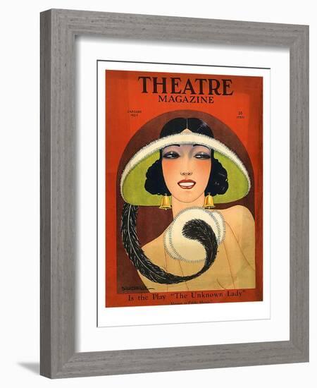 Theatre Magazine, 1924, USA-null-Framed Giclee Print