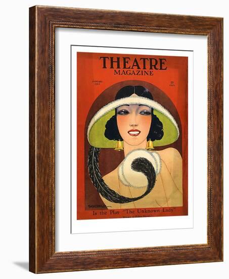 Theatre Magazine, 1924, USA-null-Framed Giclee Print