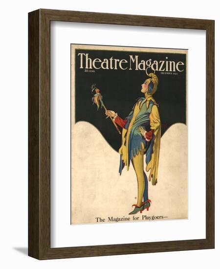 Theatre Magazine, Clowns Jesters Magazine, USA, 1921-null-Framed Giclee Print