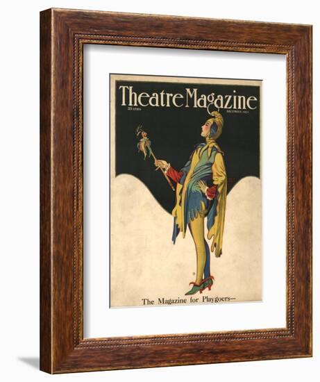 Theatre Magazine, Clowns Jesters Magazine, USA, 1921-null-Framed Giclee Print