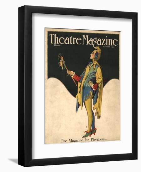 Theatre Magazine, Clowns Jesters Magazine, USA, 1921-null-Framed Giclee Print