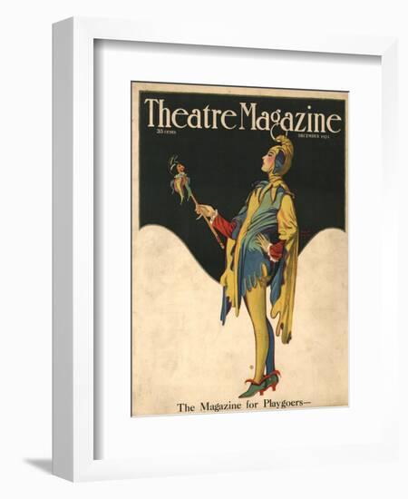 Theatre Magazine, Clowns Jesters Magazine, USA, 1921-null-Framed Giclee Print