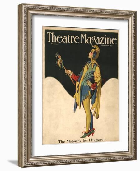 Theatre Magazine, Clowns Jesters Magazine, USA, 1921-null-Framed Giclee Print