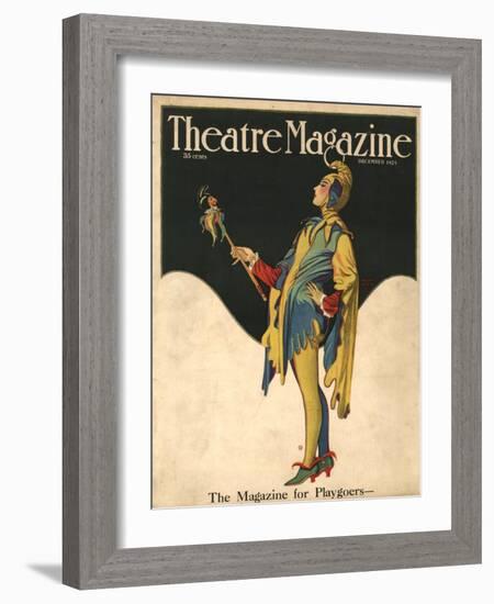 Theatre Magazine, Clowns Jesters Magazine, USA, 1921-null-Framed Giclee Print