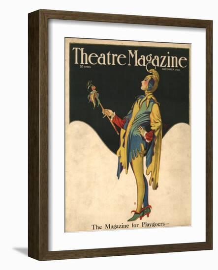 Theatre Magazine, Clowns Jesters Magazine, USA, 1921-null-Framed Giclee Print