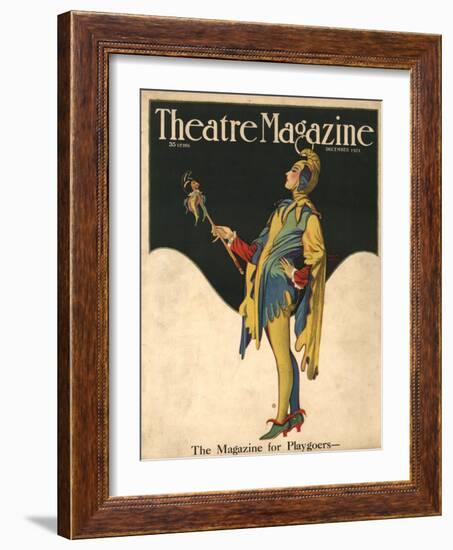 Theatre Magazine, Clowns Jesters Magazine, USA, 1921-null-Framed Giclee Print