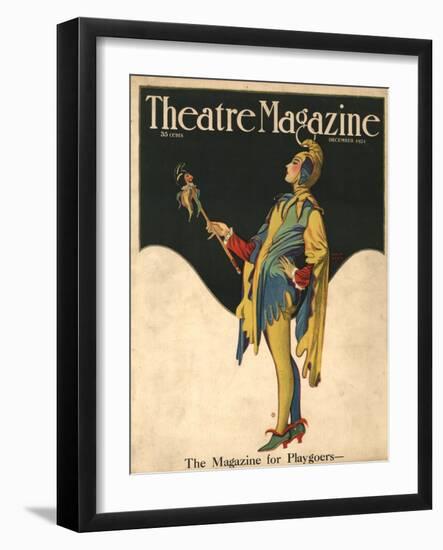 Theatre Magazine, Clowns Jesters Magazine, USA, 1921-null-Framed Giclee Print