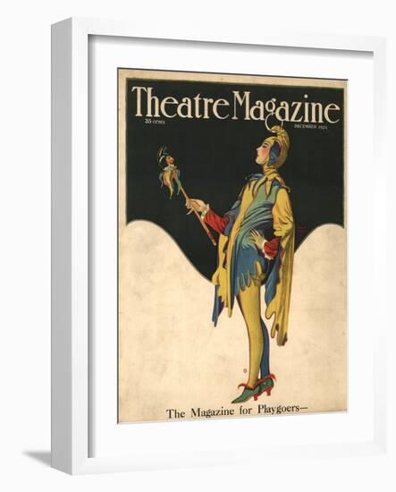 Theatre Magazine, Clowns Jesters Magazine, USA, 1921-null-Framed Giclee Print