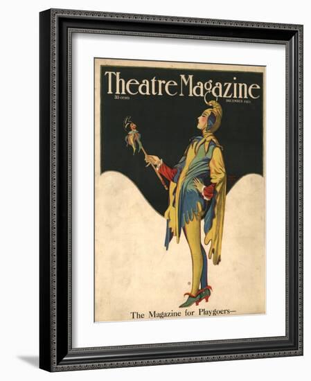 Theatre Magazine, Clowns Jesters Magazine, USA, 1921-null-Framed Giclee Print