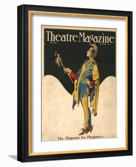 Theatre Magazine, Clowns Jesters Magazine, USA, 1921-null-Framed Giclee Print