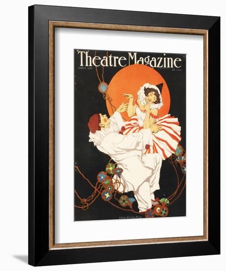 Theatre Magazine, Pierrot Magazine, USA, 1920-null-Framed Giclee Print