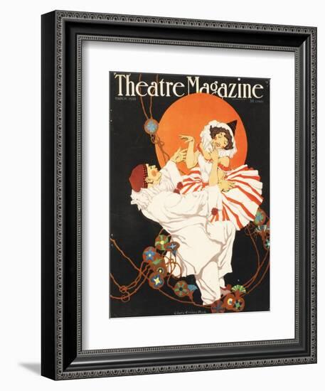 Theatre Magazine, Pierrot Magazine, USA, 1920-null-Framed Giclee Print