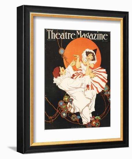 Theatre Magazine, Pierrot Magazine, USA, 1920-null-Framed Giclee Print