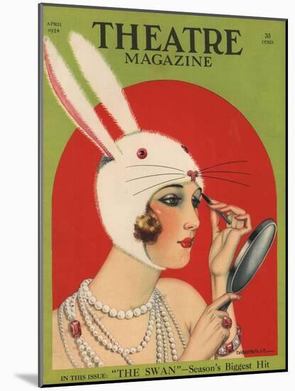 Theatre Magazine, Rabbits Bunny Girls Make Up Makeup Magazine, USA, 1924-null-Mounted Giclee Print