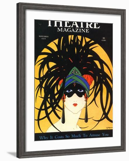 Theatre, Masks Magazine, USA, 1920-null-Framed Giclee Print