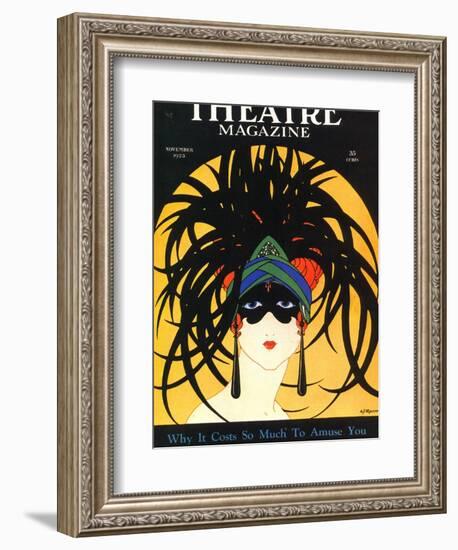 Theatre, Masks Magazine, USA, 1920--Framed Giclee Print