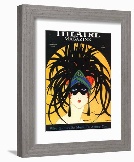 Theatre, Masks Magazine, USA, 1920-null-Framed Giclee Print