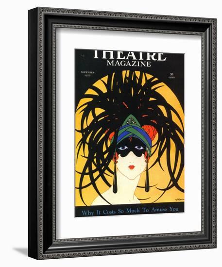 Theatre, Masks Magazine, USA, 1920--Framed Giclee Print