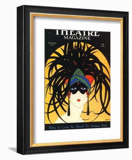 Theatre, Masks Magazine, USA, 1920-null-Framed Giclee Print