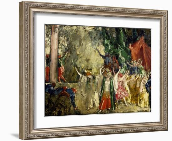 Theatre Performance-Janos Vaszary-Framed Giclee Print