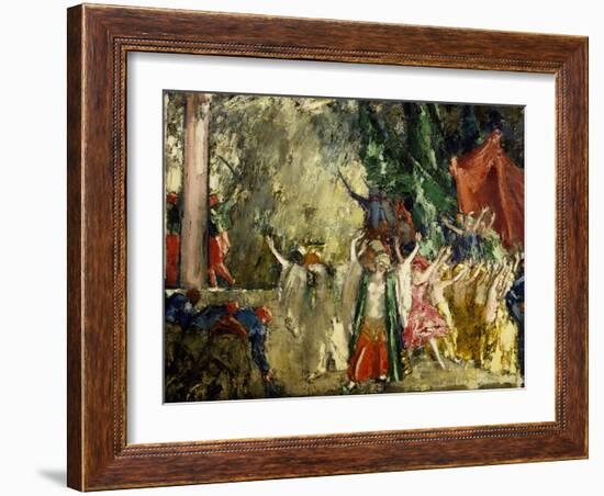 Theatre Performance-Janos Vaszary-Framed Giclee Print