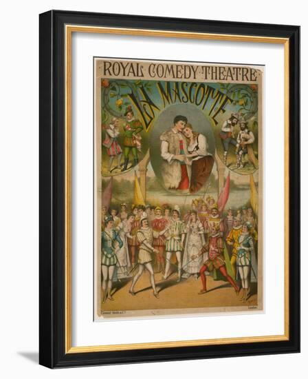 Theatre Poster, La Mascotte at the Royal Comedy Theatre, London-null-Framed Giclee Print