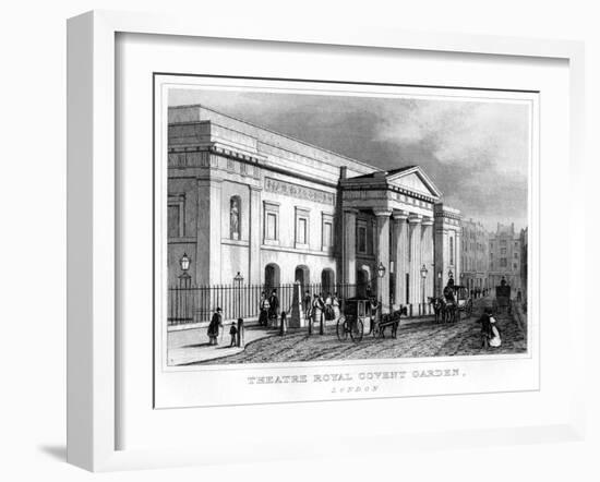 Theatre Royal Covent Garden, Westminster, London, 19th Century-null-Framed Giclee Print