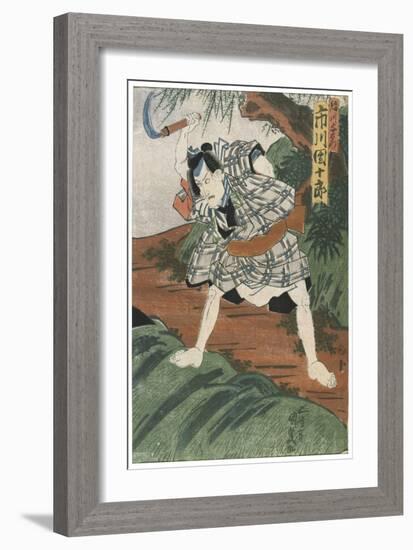 Theatre Scene, 1844-Utagawa Kunisada-Framed Giclee Print