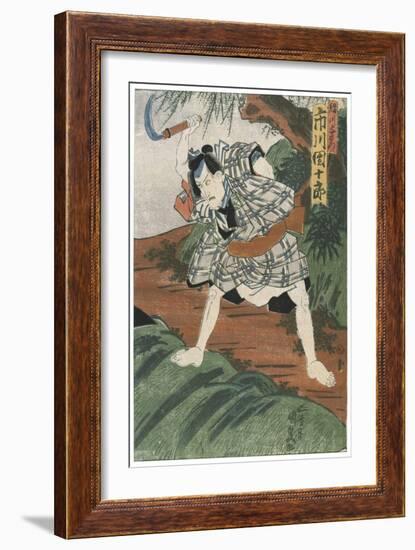 Theatre Scene, 1844-Utagawa Kunisada-Framed Giclee Print