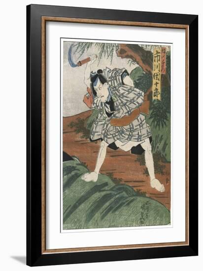 Theatre Scene, 1844-Utagawa Kunisada-Framed Giclee Print