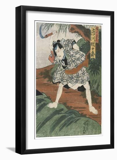 Theatre Scene, 1844-Utagawa Kunisada-Framed Giclee Print