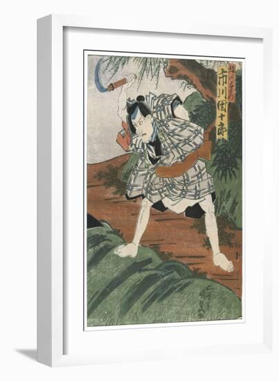 Theatre Scene, 1844-Utagawa Kunisada-Framed Giclee Print