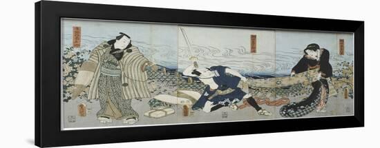 Theatre Scene, 1844-Utagawa Kunisada-Framed Giclee Print