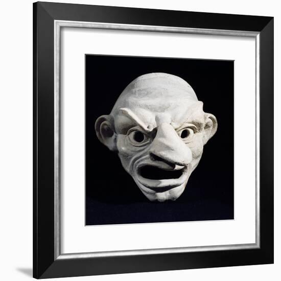 Theatrical Mask, 3rd Century BC-null-Framed Giclee Print